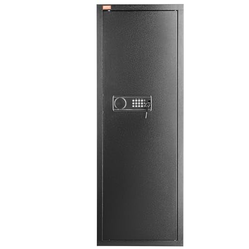 VEVOR 10-12 Rifles Gun Safe, Rifle Safe with Lock & Digital Keypad, Quick Access Tall Gun Storage Cabinet with Removable Shelf, Rifle Cabinet for Home Rifle and Shotguns - WoodArtSupply