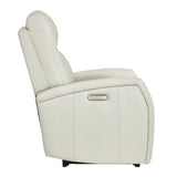 KISLOT Wall Hugger Power Recliner Chair with USB & Type-C Ports Faux Leather Recliner 135° Reclining Small Space Electric Sofa for RV Living Room Bedroom