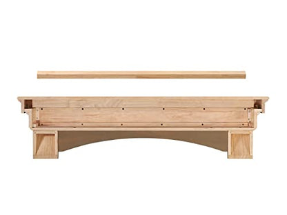 Pearl Mantels ARYB6049710 Artistically Pleasing and Versatile Pine Wood Mantel Shelf, 60", Antique Distressed