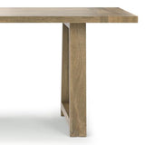 SIMPLIHOME Whitley Dining, Solid Mango Wood Farmhouse-Style Rectangular Kitchen Table in Grey Wash for 4 to 8 People, 72 inches SIMPLIHOME