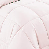 Sweet Home Collection Down Alternative Comforter All Season Warmth Luxurious Plush Loft Microfiber Fill Duvet Insert Bedding, Full, Pale Pink Sweet Home Collection