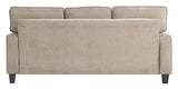 Serta Palisades Storage 1 Modern Design, Track Arms, Foam-Filled Cushions, Easy-to-Clean Fabric Upholstery, 77" Sofa, Soft Beige Serta