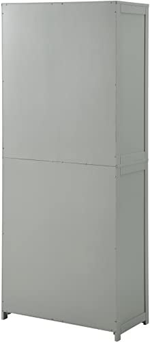 Crosley Furniture Savannah Tall Pantry, Gray - WoodArtSupply