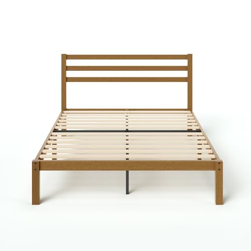 Zinus Leah Bamboo Platform Bed Frame with Slatted Headboard – No Box Spring Required, Easy Assembly, Full Size Zinus
