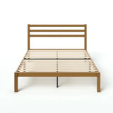 Zinus Leah Bamboo Platform Bed Frame with Slatted Headboard – No Box Spring Required, Easy Assembly, Full Size Zinus