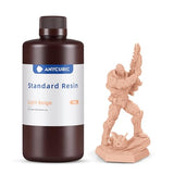 ANYCUBIC 3D Printer Resin, 405nm SLA UV-Curing Resin with High Precision and Quick Curing & Excellent Fluidity for LCD 3D Printing (Light Beige, 1kg)