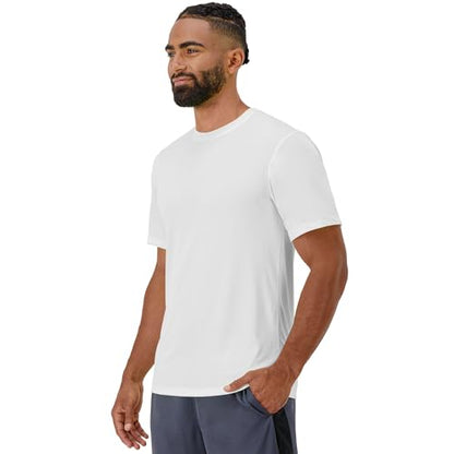 Hanes mens Sport Cool Dri Performance Tee fashion t shirts, White, Large US