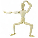 HSOMiD 12'' Artists Wooden Manikin Jointed Mannequin Perfect for Home Decoration/Drawing The Human Figure (A) HSOMiD
