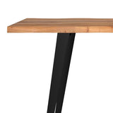 SIMPLIHOME Delta Modern Industrial Rectangular Kitchen Table for 4 to 8 People, 72 inches, Black SIMPLIHOME