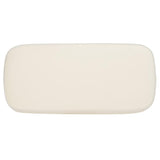 SAFAVIEH Home Collection Whitley Modern Cream Velvet Upholstered Rectangular Ottoman for Ideal for Living Room Bedroom Bench Extra Seating (Fully Assembled) SAFAVIEH