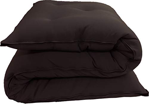 Twin Size Traditional Japanese Floor Futon Mattresses, Tatami Foldable Cushion Mats, Yoga, Meditaion 80 x 39 x 3 (Brown) D&D Futon Furniture