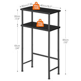 HOOBRO Narrow Console Table for Small Space, 15.7" Entryway Table with Storage, 2 Tier Sofa Table with 2 Shelves, Skinny Console Table for Entryway, Hallway, Living Room, Foyer, Black BB40XG01 HOOBRO