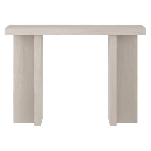 Henn&Hart 42" Wooden Rectangular Console Table Entryway Table, Sofa Table for Entryway, Living Room, Couch, Hallway, or Office, Beech White Henn&Hart