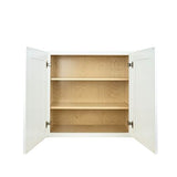 Hollywood Fabiani Design Shaker Wall Kitchen Cabinet Ready to Assemble, 33 in. W x 12 in. D x 36 in. H, White Hollywood Fabiani Design