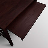 Casual Home Montego Folding Desk with Pull-Out Tray-Espresso Casual Home
