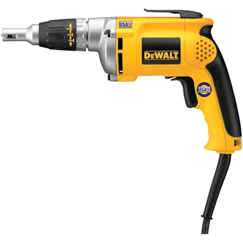 DEWALT Drywall Screw Gun, 6.3-Amp (DW272), Yellow