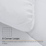 ABOUTABED Twin Comforter Duvet Insert White, All Season Down Alternative Comforter, Ultra Soft Quilted Bedding Comforter with 8 Corner Tabs, Machine Washable ABOUTABED