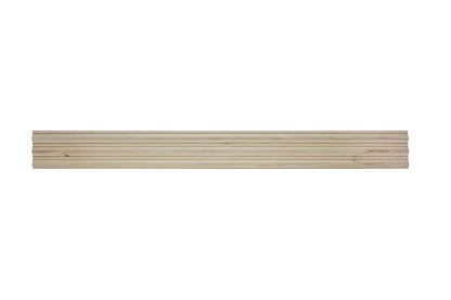 1546-4FTWHW Unfinished White Hardwood Large & Small Reed Panel Moulding - WoodArtSupply