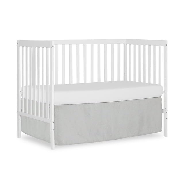 ARCLIS 5-in-1 Convertible Crib, Easily Converts from Baby Crib to Toddler Bed, 3 Position Adjustable Height Mattress Support System, Fits Standard Full-Size Crib Mattress