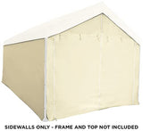 Caravan Canopy Tent Sidewalls for Mega Domain Carport with Straps, Ideal for Garage Storage, Inflatable Garage Covering, Tan (Sidewalls Only) Caravan Canopy