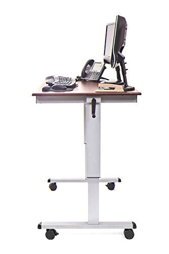 Luxor STANDUP-CF48-DW 48" High Speed Crank Adjustable Stand Up Desk Luxor