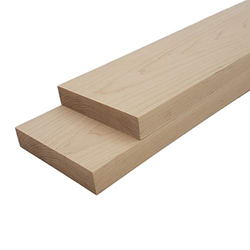 Barrington Hardwoods Maple Lumber Boards - 3/4" x 4" (2pc) (3/4" x 4" x 18") Barrington Hardwoods