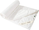 YOUR MOON Summer Lightweight Wool Comforter Twin Size- Breathable & Thin Duvet Insert for Hot Sleepers, 100% Australian Wool Filling 100GSM with Pure Cotton Shell (White) YOUR MOON