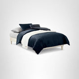 UGG Remina Twin Comforter Set 4 Piece Bed in a Bag with Throw Blanket, Decorative Pillow, Sham, and Reversible Comforter Hypoallergenic Washable College Dorm Bedding, Twin XL, Navy Blue UGG