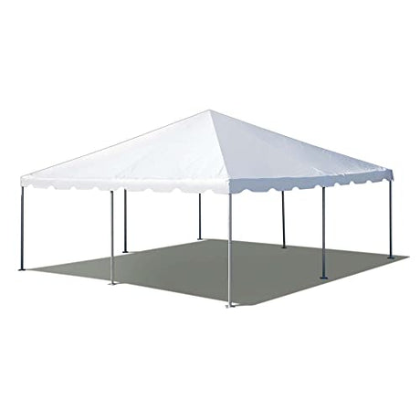 Party Tents Direct 20'x20' Weekender West Coast Tent Frame Party Tent (White) PVC Top with Storage Bag - Tents for Parties, Weddings, Birthdays, Banquets, Fiestas, Workshop, Outdoor Event Party Tents Direct