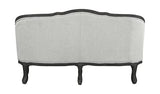 Acme Furniture Upholstered Loveseat with Button-Tufted Back, Gray and Dark Brown Acme