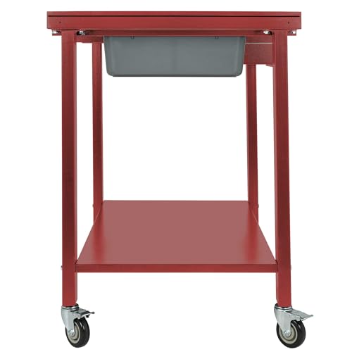 AFF Tear-Down Work Table - Portable Heavy Duty Workbench with Fluid Drainage System - 1,100 lb Capacity - 48" x 31.5" - WoodArtSupply