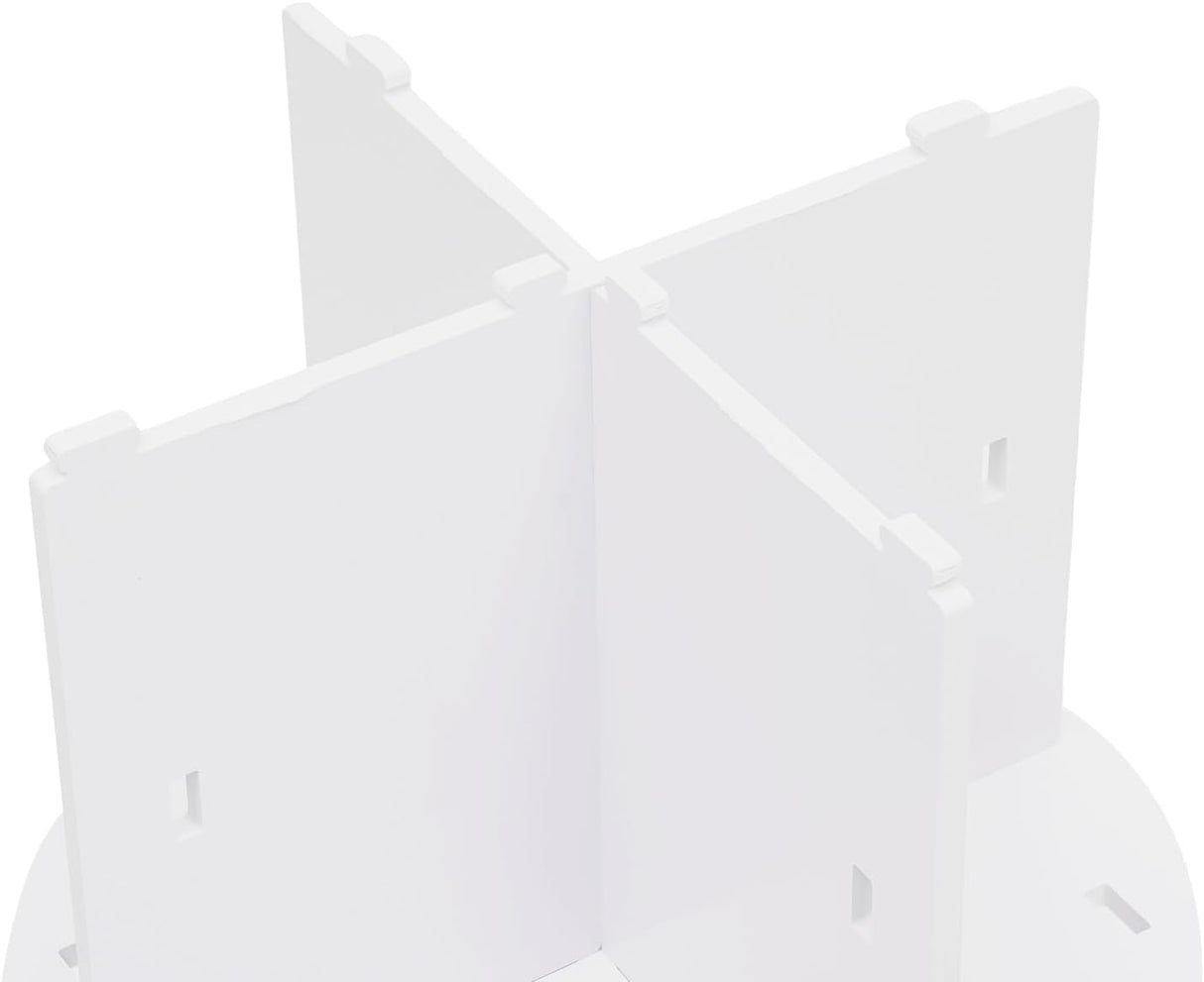 2-Tier Rotating Bookshelf Tower, Corner Bookcase Spinning Bookshelf, 360 ° Revolving Bookcase Book Storage Organizer Rack, Floor Standing Bookcases Display Shelf,Used for Bedroom,Living Room (2 Tier) Omosiroi