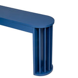 Merax 59" Modern Minimalist Console Table for Entryway Hallway Front Door, Narrow Sideboard with Sturdy Legs, Easy Assemble Navy Blue Merax