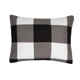 5 Piece Comforter Set Bed in a Bag Buffalo Check Christmas Print All Season Soft Down Alternative Bedding Comforter Set & Luxurious White Microfiber Bed Sheets, Twin, Buffalo Plaid Black/White Sweet Home Collection