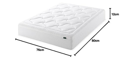 Zinus – Cloud Memory Foam 12 Inch Mattress / Pressure Relieving Design / Mattress-in-a-Box / OEKO-TEX and CertiPUR-US Certified, Off White, King