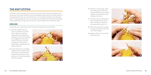 Two Needles, Many Knits: The New Knitter's Guide with Easy Patterns WoodArtSupply