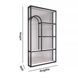 GRRICEPL Room Divider Wall Privacy Panels, Bathroom Entryway Privacy Screen, Translucent Glass Room Divider, Entryway Partition Separator, for Hotel Restaurant(Gold,80x120 cm) GRRICEPL