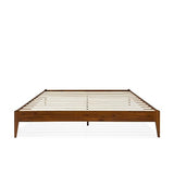 Bme Dinkee Solid Wood King Bed Frame - Modern Minimalist Design with Japanese Joinery - 15 Inch Platform Style Bme
