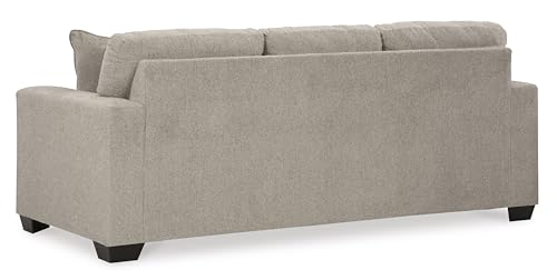 Signature Design by Ashley Deltona Contemporary 2-in-1 Sofa Sleeper with Folding Gel Memory Foam Mattress and 2 Accent Pillows, Queen, Beige Signature Design by Ashley