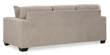 Signature Design by Ashley Deltona Contemporary 2-in-1 Sofa Sleeper with Folding Gel Memory Foam Mattress and 2 Accent Pillows, Queen, Beige Signature Design by Ashley