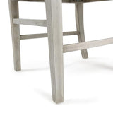 Christopher Knight Home Roshan Farmhouse Acacia Wood Dining Chairs, Light Grey Wash, 21D x 17.75W x 35.5H Inch Christopher Knight Home