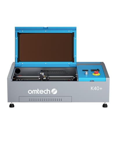 OMTech K40+ CO2 Laser Engraver, 8"x12" 40W Desktop Laser Engraving Machine for Home Use, LaserGRBL LightBurn Compatible Laser Engraver Cutter with OMTech