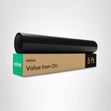 Cricut® Value Iron-On, Black (12 in x 5 ft)- HTV Heat Transfer Vinyl Cricut