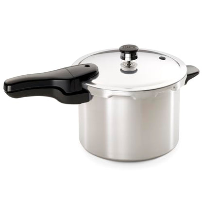 Presto 01264 6-Quart Aluminum Pressure Cooker, Silver - WoodArtSupply