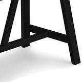 SIMPLIHOME Dylan SOLID WOOD Modern Industrial 60 inch Wide Home Office Desk, Writing Table, Workstation, Study Table Furniture in Black SIMPLIHOME
