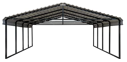 ARROW CPH202007, 20x20, Eggshell Carports, 20' x 20' - WoodArtSupply