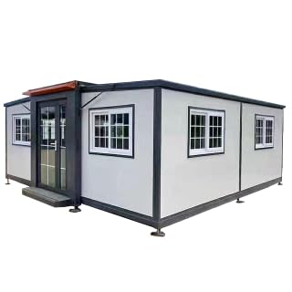 Generic 20FT Container House,Portable prefab 1 Bedroom House,Tiny House,Portable House,, white and brown