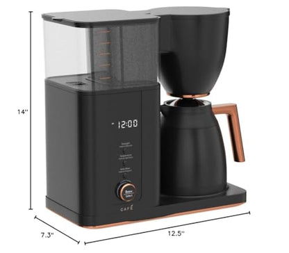 Café Specialty Drip Coffee Maker | 10-Cup Insulated Thermal Carafe | WiFi Enabled Voice-to-Brew Technology | Smart Home Kitchen Essentials | SCA Certified, Barista-Quality Brew | Matte Black