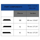 Decozayn Wall Molding Kit, Premade Wainscoting Panels, Picture Frame Moulding, Pre Cut Wall and Door Molding &Trim Panel Kits, Wainscot Wall Panel for Home Decoration, 6 Frames DECOZAYN