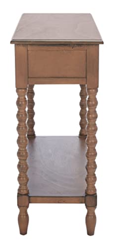 Safavieh Home Collection Athena Brown 2-Drawer Console Table SAFAVIEH
